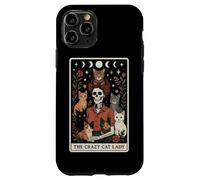 The Crazy Cat Lady Cat Carte de Tarot Squelette Motif Lune sorcière Coque pour iPhone 11 Pro