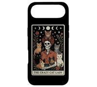 The Crazy Cat Lady Cat Carte de Tarot Squelette Motif Lune sorcière Coque pour iPhone Air