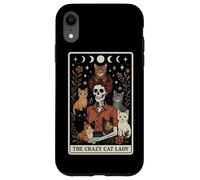 The Crazy Cat Lady Cat Carte de Tarot Squelette Motif Lune sorcière Coque pour iPhone XR