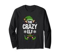 The Crazy Elf Party Family Group Inscription de Noël Assortie Manche Longue