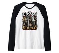 The Cross is My Shield Christian Warrior Design Armor of God Manche Raglan