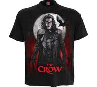 The Crow Blood Moon Homme T-Shirt Manches Courtes Noir L 100% Coton Regular/Coupe Standard