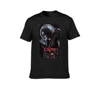 The Crow Poster Movie TV T-Shirt Mens Unisex Tee T-Shirt Black XL
