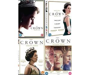 The Crown 1-4 Collection DVD - The Crown Season 1,2,3,4 - The Crown All Four Seasons DVD Collection
