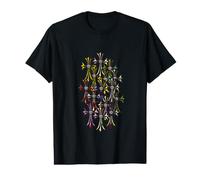 The Crown Diamond Multi Color Cross T-Shirt Graphique avec Valeur