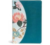 The Study Bible for Women: The Christian Standard, Teal Flowers, Leathertouch, Silver Edging, 2 Ribbon Markers