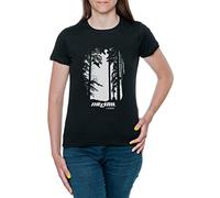 The Cure A Forest Nature T-Shirt Femme Manche Courte Noir Women Black Tee L