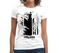 The Cure A Forest T-Shirt Classique à Manches Courtes et Col Rond pour Femme Blanco Medium
