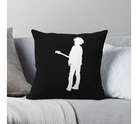 The Cure Band Robert Smith Taie d'oreiller carrée en polyester et lin velours imprimé fermeture éclair Housse de coussin décorative