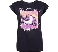 The Cure Kiss Me Crystals Femme T-Shirt Manches Courtes Marine 100% Coton Regular/Coupe Standard