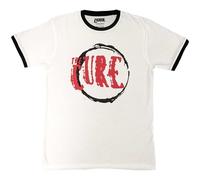 The Cure Ringer T Shirt Circle Band Logo Nouveau Officiel Unisex Blanc