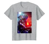 The Cure Robert Smith Live par Andy Willsher T-Shirt, Enfant, Gris Chiné, 2 Ans