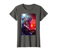 The Cure Robert Smith Live par Andy Willsher T-Shirt, Femme, Asphalte, 3XL