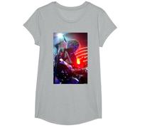 The Cure Robert Smith Live par Andy Willsher T-Shirt, Fille, Gris Chiné, M