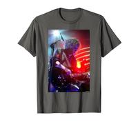 The Cure Robert Smith Live par Andy Willsher T-Shirt, Homme, Asphalte, M