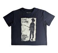 The Cure Tričko Boys Don't Cry B&W Ladies Navy Blue S