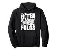 The Curled Charm of Scottish Folds Cat Lover Owner Sweat à Capuche