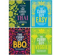 The Curry Guy Collection 4 Books Set By Dan Toombs (Curry Guy Thai, The Curry Guy Easy, Curry Guy BBQ, The Curry Guy Veggie)