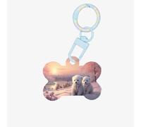 The Cute Little Bear Médaille personnalisée pour animaux de compagnie en acrylique de qualité, étiquettes d'identification personnalisées pour animaux de compagnie, élégantes et durables