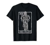 The Cyclist Carte de Tarot Squelette Vélo de Route Cycliste T-Shirt