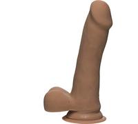 The D - Slim D - 6.5 Inch With Balls Ultraskyn - Caramel