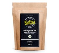 Thé d'achillée millefeuille bio 250g - Achillea Millefolium - 100% végétal - Compositae - Purement à base de plantes - Mis en bouteille et certifié en Allemagne - Biotiva