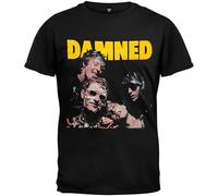 The Damned Damned Damned Damned T Shirt Unisex 100% Cotton Short-Sleeve T-Shirts Black XL