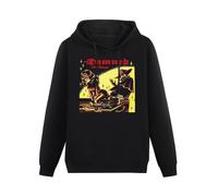 The Damned Grave Disorder Punk Rock Hoody Unisex Ptinted Hoodies Long Sleeve Men's Hooded with Pocket Black XXL