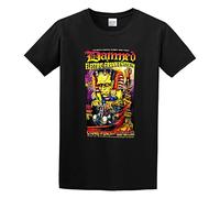 The Damned Johnny Ace Studios Punk Rock 1977 Frankenstein Bike Men Simple Tshirt Black XL
