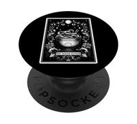 The Danger Noodle Ball Carte de Tarot Serpent Python Lune sorcière PopSockets PopGrip Adhésif