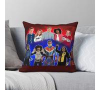 The Dangerverse Danger Force Taie d'oreiller carrée Polyester Lin Velours Creative Zip Décoratif Voiture Housse de Coussin