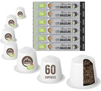 Thé Darjeeling - 60 capsules de thé | La Natura Lifestyle by Tpresso Organic 120g| biodégradable | Nespresso®*³ compatible