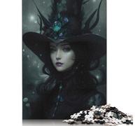 The Dark Beauty Puzzles 1000 Pieces Cadeau Unique Jeu Éducatif Défi Jouet À De Qualité Supérieure Peinture Art pour Adultes Et Enfants À Partir De 14 Ans 1000pcs (38x26cm)