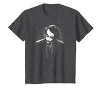 The Dark Knight Dark Joker T-Shirt, Enfant, Chiné Foncé, 12 Ans