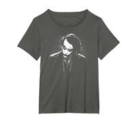 The Dark Knight Dark Joker T-Shirt, Femme Grandes Tailles, Asphalte, 1X