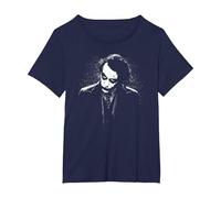 The Dark Knight Dark Joker T-Shirt, Femme Grandes Tailles, Bleu Marine, 1X