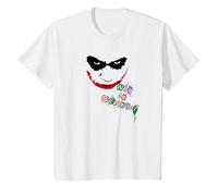 The Dark Knight Joker Too Serious T-Shirt, Enfant, Blanc, 8 Ans