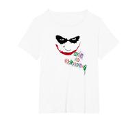 The Dark Knight Joker Too Serious T-Shirt, Femme Grandes Tailles, Blanc, 5X