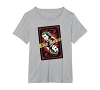 The Dark Knight Joker's Wild T-Shirt, Femme Grandes Tailles, Gris Chiné, 1X