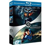 The Dark Knight, le chevalier noir - Superman Returns : coffret 2 Blu-ray [Blu-ray]