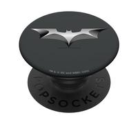 The Dark Knight Metal Bat Logo PopSockets PopGrip Adhésif