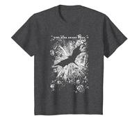 The Dark Knight Rises Crumbled T-Shirt, Enfant, Chiné Foncé, 8 Ans