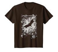 The Dark Knight Rises Crumbled T-Shirt, Enfant, Marron, 4 Ans