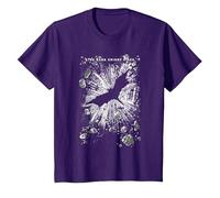The Dark Knight Rises Crumbled T-Shirt, Enfant, Violet, 3 Ans