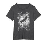 The Dark Knight Rises Crumbled T-Shirt, Femme Grandes Tailles, Chiné Foncé, 3X