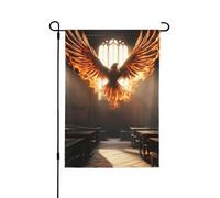 The Dark Phoenix Drapeau de jardin printanier - Décoration extérieure vibrante pour votre porche, cour et terrasse - Parfait pour le printemps, l'été et toute l'année 71,1 x 101,6 cm
