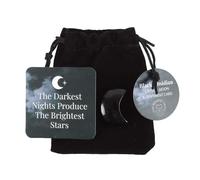 Something Different The Darkest Nights Obsidienne Lune décorative en cristal (taille unique) (Noir), Noir, taille unique