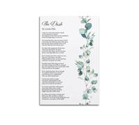 The Dash Poem Poster, Linda Ellis Live Your Dash Quote Canvas Print, Inspirational Wall Art for Reflection, Living Room, Office Decor(Unframed,16x24inch(40x60cm))