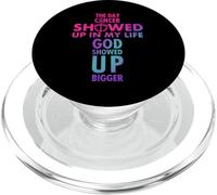 The Day Cancer Showed Up in My Life - Cancer du Sein Rose PopSockets PopGrip pour MagSafe