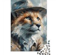 The Day Sherlock Turned Into A Fox Puzzle Adulte 1000 Pièces, 38x26cm/1000pcs, Pièces Blanches pour Un Tri Ordonné; Cadeau De Crémaillère pour La Maison